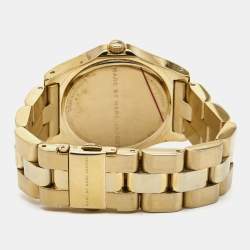 Marc by Marc Jacobs Champagne Gold Plated Stainless Steel Blake MBM3126 Women's Wristwatch 36 mm 