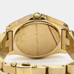 Marc by Marc Jacobs Champagne Gold Plated Stainless Steel Blake MBM3126 Women's Wristwatch 36 mm 
