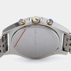 Pre Owned Marc by Marc Jacobs White Two-Tone Stainless Steel MBM3381 Women's Wristwatch 38 mm