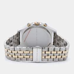 Pre Owned Marc by Marc Jacobs White Two-Tone Stainless Steel MBM3381 Women's Wristwatch 38 mm