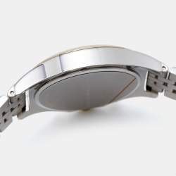 Pre Owned Marc by Marc Jacobs White Two-Tone Stainless Steel MBM3381 Women's Wristwatch 38 mm