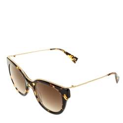 Marc Jacobs Brown Tortoise Gradient Marc 165/S Twisted Temple Cat Eye Sunglasses