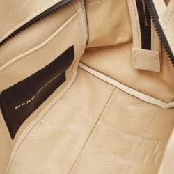 Marc Jacobs Beige/Black Canvas Medium The Tote Bag 