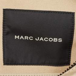 Marc Jacobs Beige/Black Canvas Medium The Tote Bag 