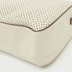 Marc Jacobs Ivory White Perforated Leather The Soft Box 23 Shoulder Bag