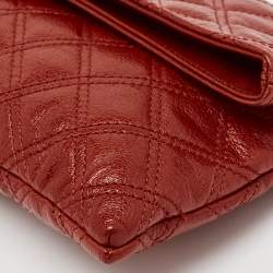 Marc Jacobs Red Quilted Leather Large Eugenie Clutch