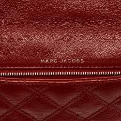Marc Jacobs Red Quilted Leather Large Eugenie Clutch
