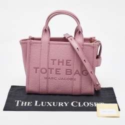 Pre Owned Marc Jacobs Pink Leather Small The Tote Bag