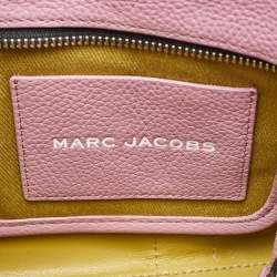 Pre Owned Marc Jacobs Pink Leather Small The Tote Bag