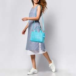 Marc Jacobs Aqua Blue Leather Small The Tote