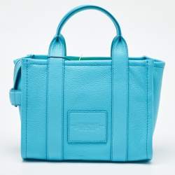 Marc Jacobs Aqua Blue Leather Small The Tote