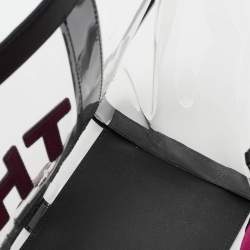 Pre Owned Marc Jacobs Black/Clear PVC Large The Tote Bag