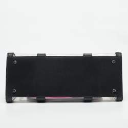 Pre Owned Marc Jacobs Black/Clear PVC Large The Tote Bag