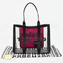 Pre Owned Marc Jacobs Black/Clear PVC Large The Tote Bag