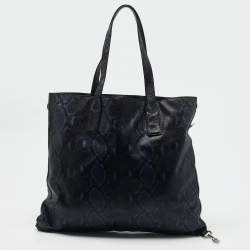 Marc Jacobs Blue/Multicolor Python Embossed Leather Charms Wingman Tote
