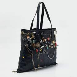 Marc Jacobs Blue/Multicolor Python Embossed Leather Charms Wingman Tote