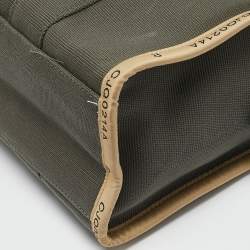 Pre Owned Marc Jacobs Green Canvas Large The Tote Bag