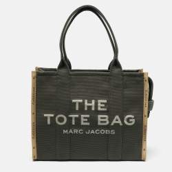 Pre Owned Marc Jacobs Green Canvas Large The Tote Bag