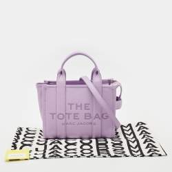 Pre Owned Marc Jacobs Lilac Leather Small The Tote Bag