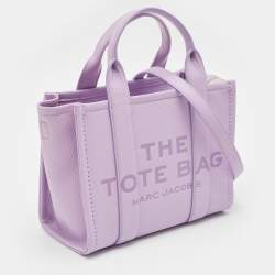 Pre Owned Marc Jacobs Lilac Leather Small The Tote Bag
