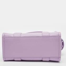 Pre Owned Marc Jacobs Lilac Leather Small The Tote Bag