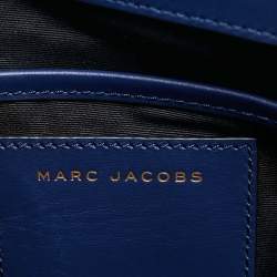 Pre Owned Marc Jacobs Navy Blue/Magenta Leather Large Madison Shoulder Bag