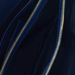 Pre Owned Marc Jacobs Navy Blue/Magenta Leather Large Madison Shoulder Bag