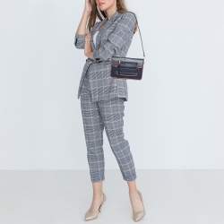 Pre Owned Marc Jacobs Navy Blue/Magenta Leather Large Madison Shoulder Bag