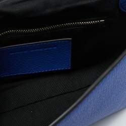 مملوكة مسبقًا حقيبة كتف مارك جاكوبس جلد زرقاء مزينة بالكريستالات