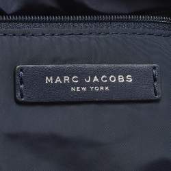 مملوكة مسبقًا Marc Jacobs Front Pocket Navy Blue Quilted Nylon Backpack