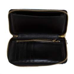 Marc Jacobs Blue Denim Patchwork Zip Around Wallet