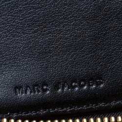 Marc Jacobs Blue Denim Patchwork Zip Around Wallet