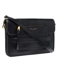 Pre Owned Marc Jacobs Black Leather Large Madison Shoulder Bag