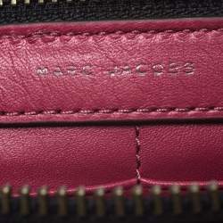 Marc Jacobs Raspberry Leather Small Gotham Crossbody Bag