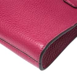 Marc Jacobs Raspberry Leather Small Gotham Crossbody Bag