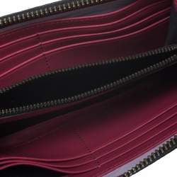 Marc Jacobs Raspberry Pink Leather Gotham Zip Around Wallet