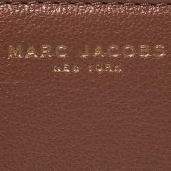 Marc Jacobs Caramel Brown Leather Zip Around Wallet