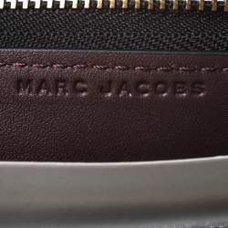 Pre Owned Marc Jacobs Black Leather Zip Around Wallet