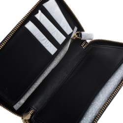 Pre Owned Marc Jacobs Blue Denim Patchwork Wristlet Zip Around Wallet