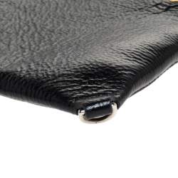 Pre Owned Marc Jacobs Black Laser Cut Leather Embellished Wingman Tote