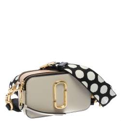 Pre Owned Marc Jacobs Tri Color Leather Snapshot Camera Crossbody Bag