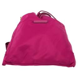 Marc Jacobs Magenta Nylon Active Drawstring Backpack 