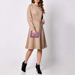 Pre Owned Marc Jacobs Purple Leather Zip Pouch