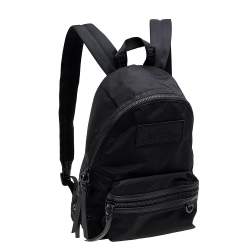 Pre Owned Marc Jacobs Black Nylon And Leather Backpack