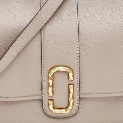 Marc Jacobs Beige Leather Interlock Messenger
