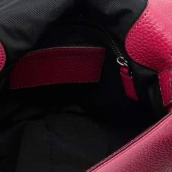 Marc Jacobs Raspberry Leather Recruit Nomad Saddle Shoulder Bag