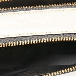 Pre Owned Marc Jacobs Silver/Gold Saffiano Leather Snapshot Camera Crossbody Bag