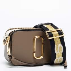 Pre Owned Marc Jacobs Tri Color Leather Snapshot Camera Crossbody Bag