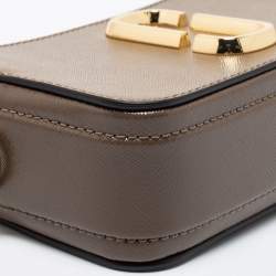 Pre Owned Marc Jacobs Tri Color Leather Snapshot Camera Crossbody Bag