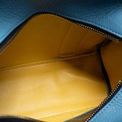 Pre Owned Marc Jacobs Blue Leather Mini Tote Bag